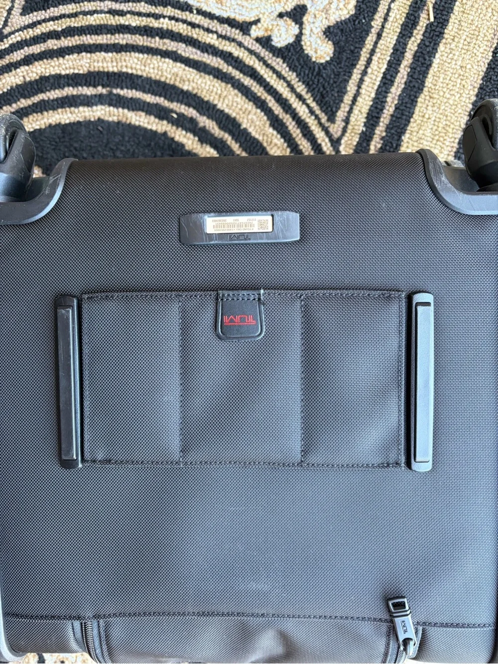Tumi Black Compact Rolling Briefcase